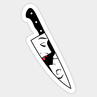 Noir Knife Sticker